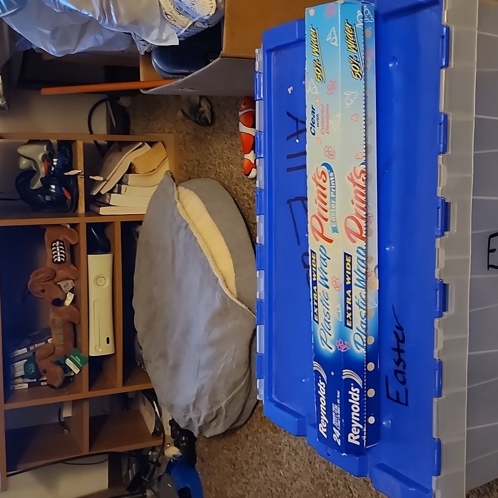 Easter plastic wrap prints